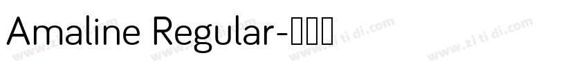 Amaline Regular字体转换